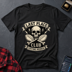 Last Place Club Skull T-Shirt — Funny Retro Sports Loser Graphic Tee
