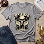 Last Place Club Skull T-Shirt — Funny Retro Sports Loser Graphic Tee