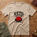 Veto Button T-Shirt — Funny Fantasy Football Tee