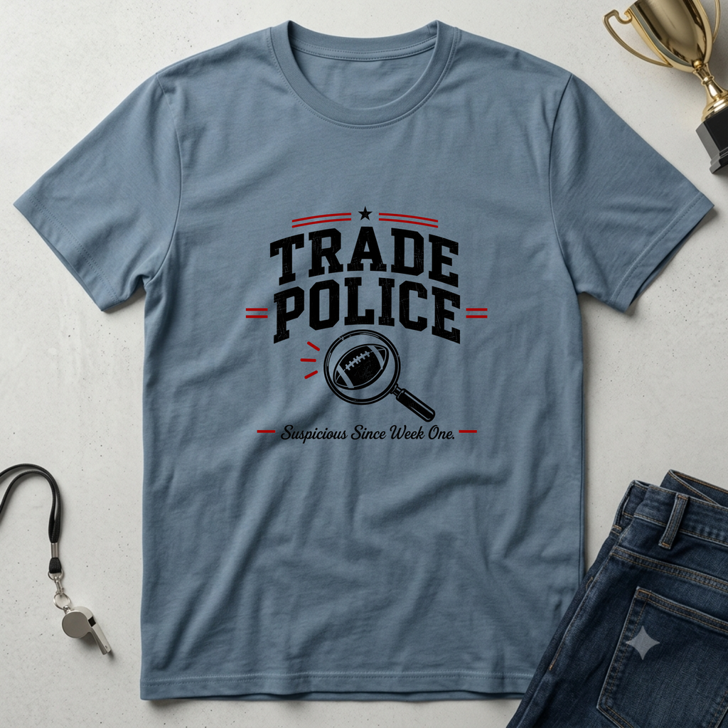 Trade Police T-Shirt — Vintage Enforcement Graphic Tee - Fantasy Football
