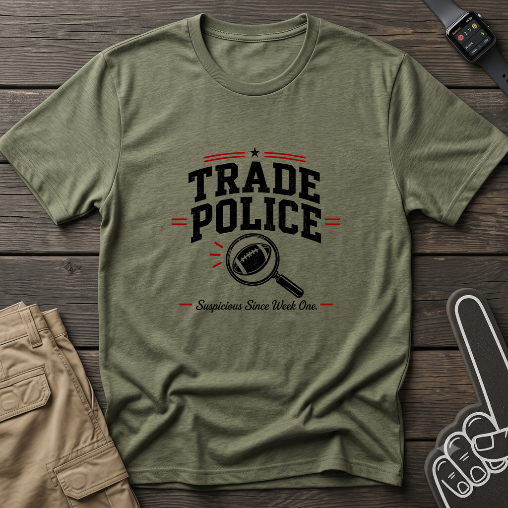 Trade Police T-Shirt — Vintage Enforcement Graphic Tee - Fantasy Football