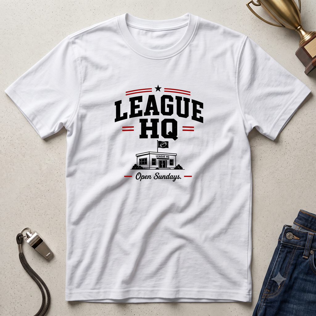League HQ T-Shirt — Vintage Sports Club Tee