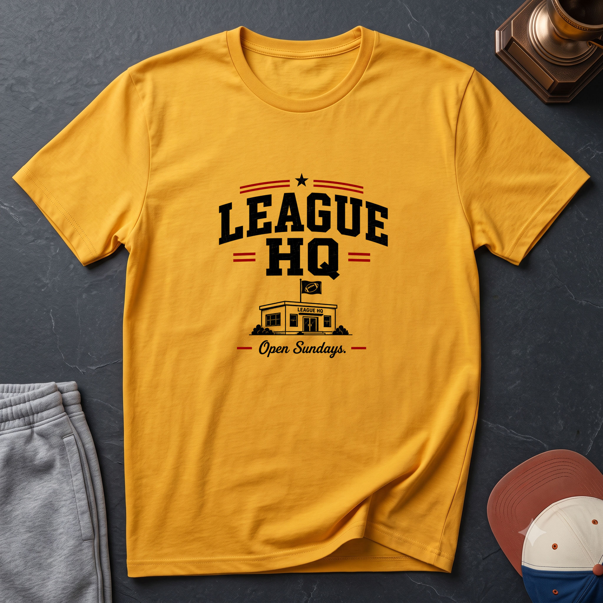 League HQ T-Shirt — Vintage Sports Club Tee