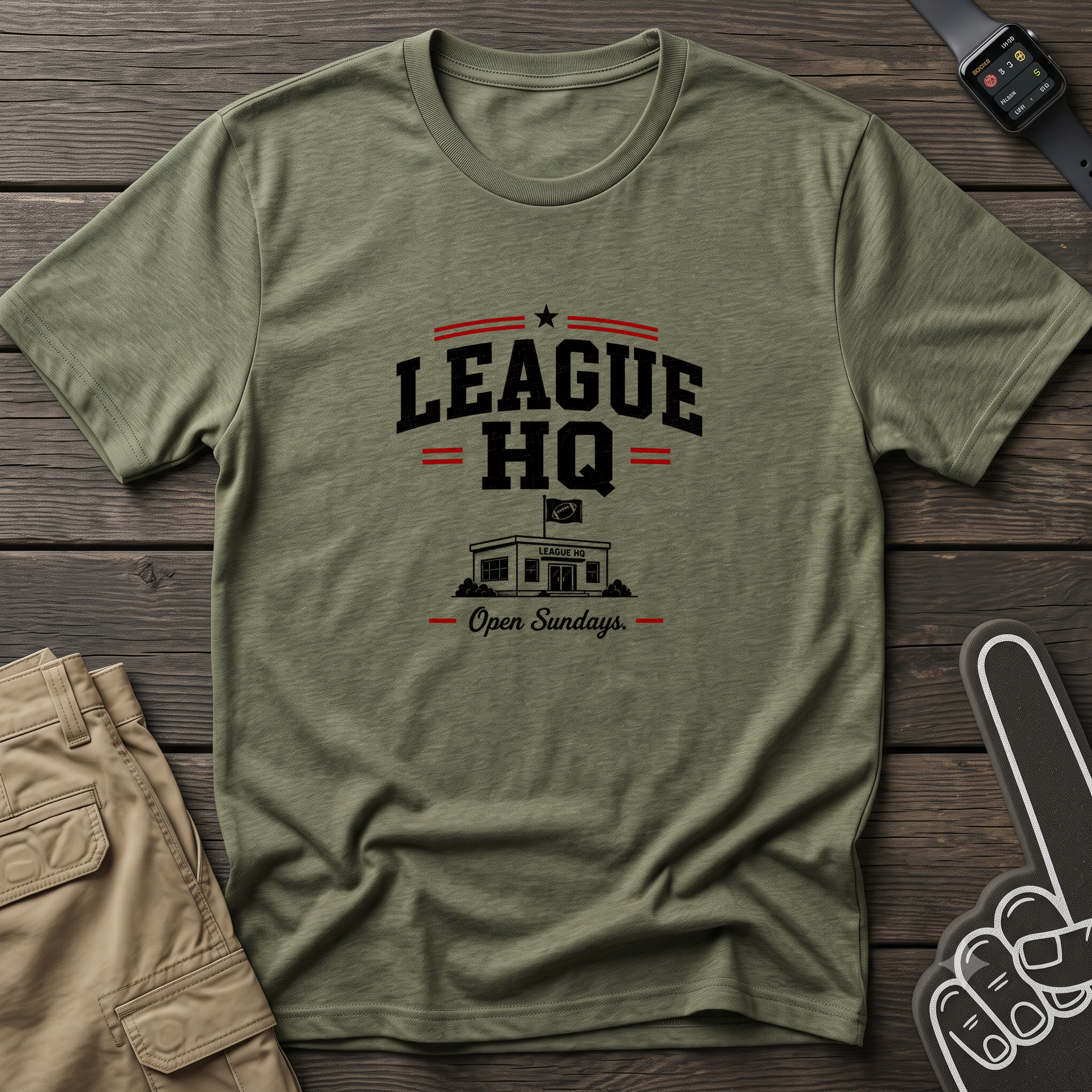 League HQ T-Shirt — Vintage Sports Club Tee