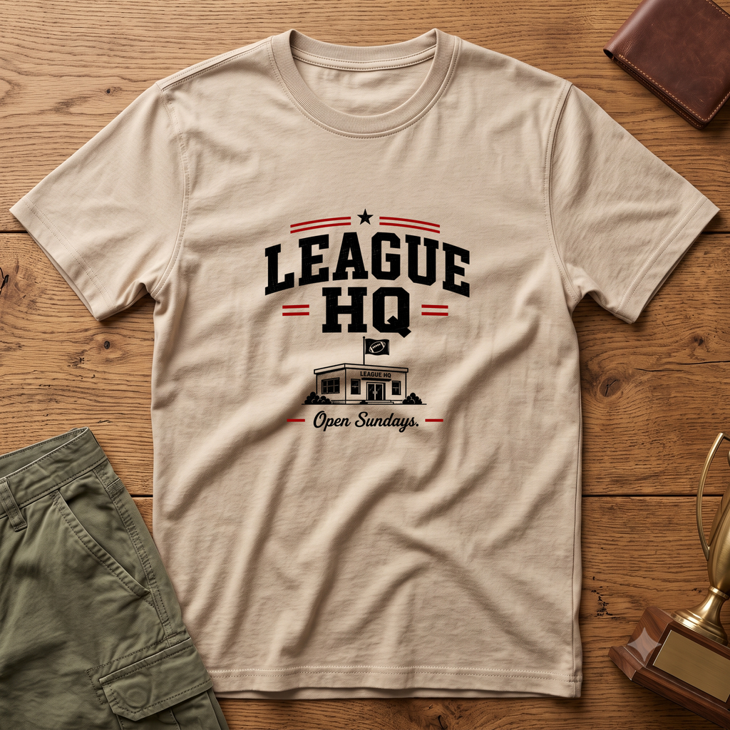 League HQ T-Shirt — Vintage Sports Club Tee