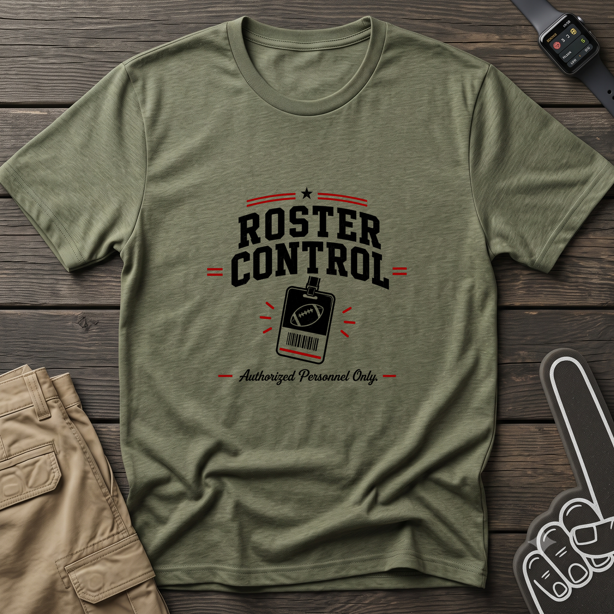 Roster Control T-Shirt — Fantasy Football League Tee
