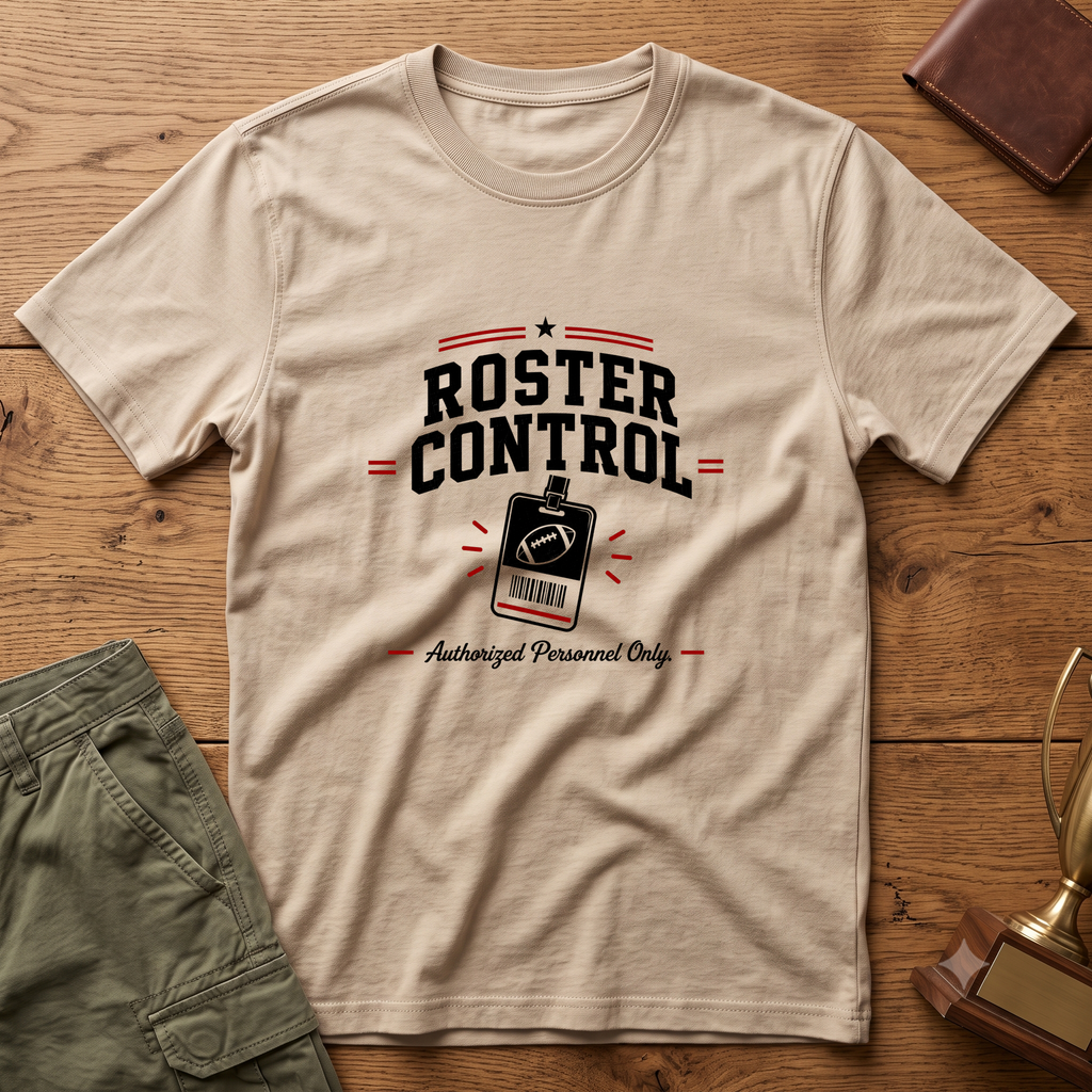 Roster Control T-Shirt — Fantasy Football League Tee