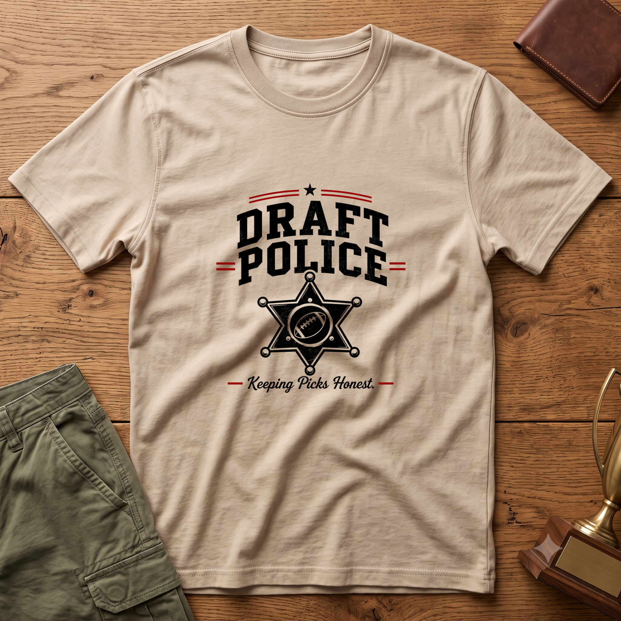 Draft Police T-Shirt — Funny Fantasy Football Military Draft Humor Tee