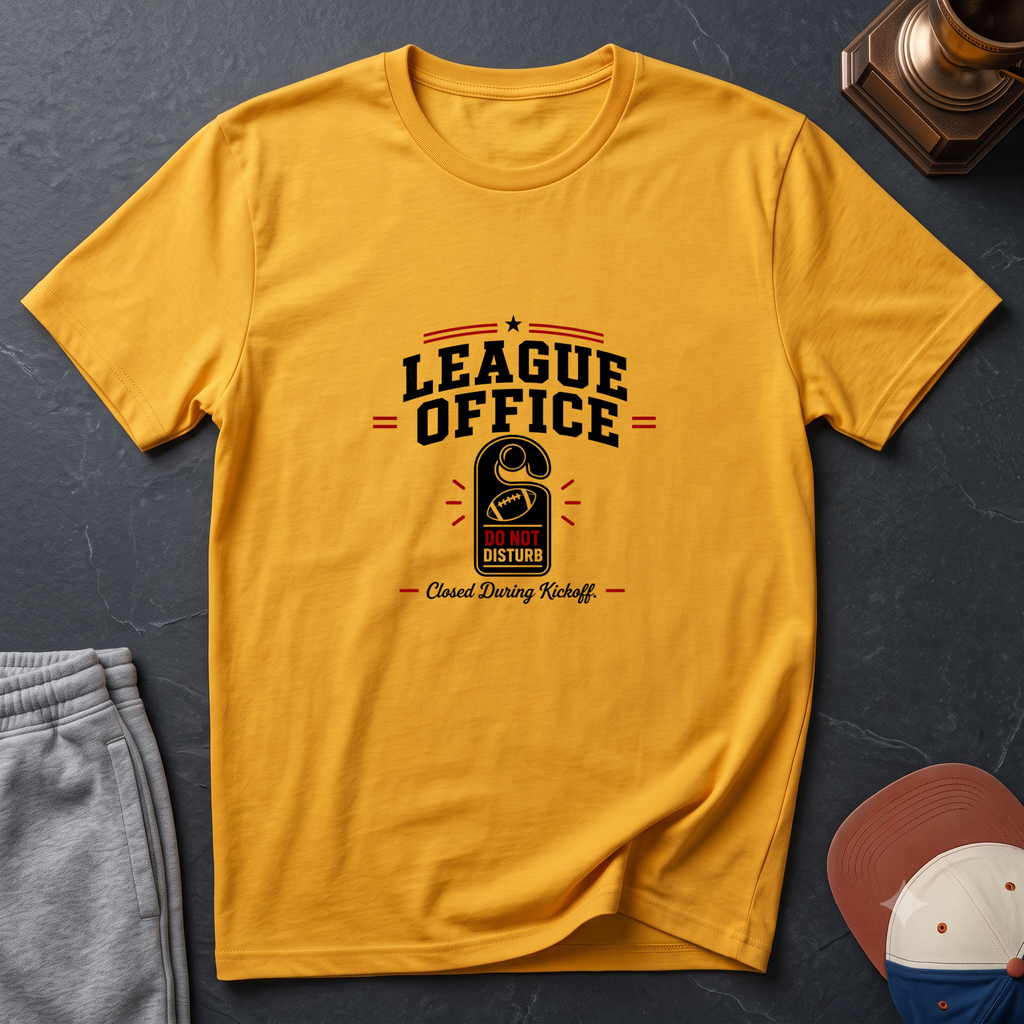 League Office Fantasy Football T‑Shirt — Sports Fan Vintage Locker Room Tee