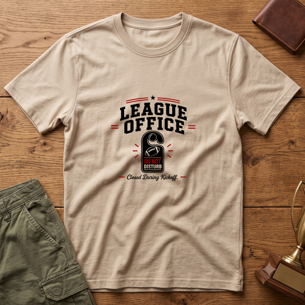 League Office Fantasy Football T‑Shirt — Sports Fan Vintage Locker Room Tee