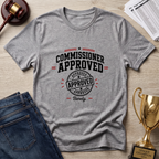 Commissioner Approved Fantasy Football T-Shirt — Vintage Seal Graphic Tee