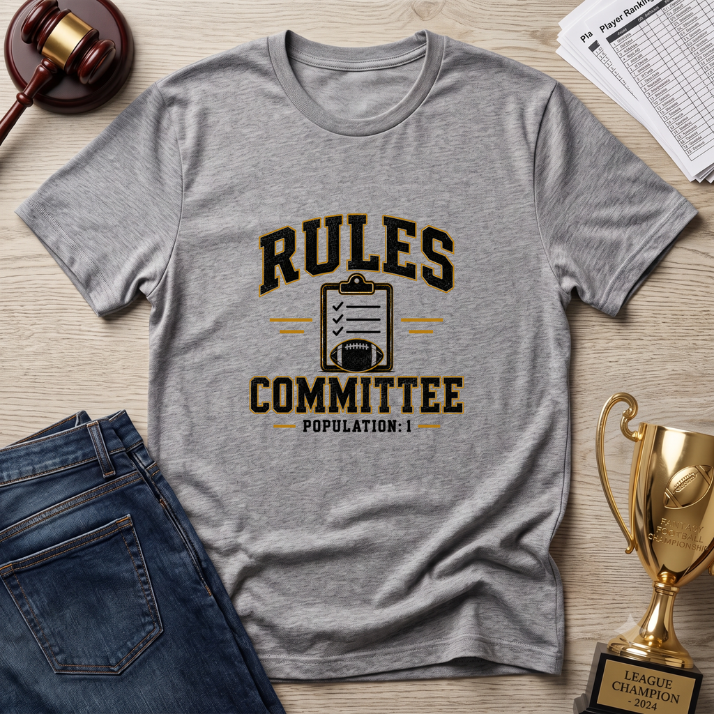 Rules Committee T-Shirt — Funny Fantasy Football / Debate Graphic Tee