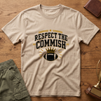 Respect The Commish T‑Shirt — Football Commissioner Humor Tee