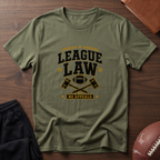 League Law T-Shirt – Football Referee & No Apologies Gridiron Tee