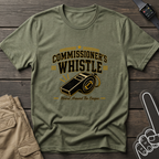 Commissioner's Whistle Fantasy Football T-Shirt — Vintage Referee Sports Tee