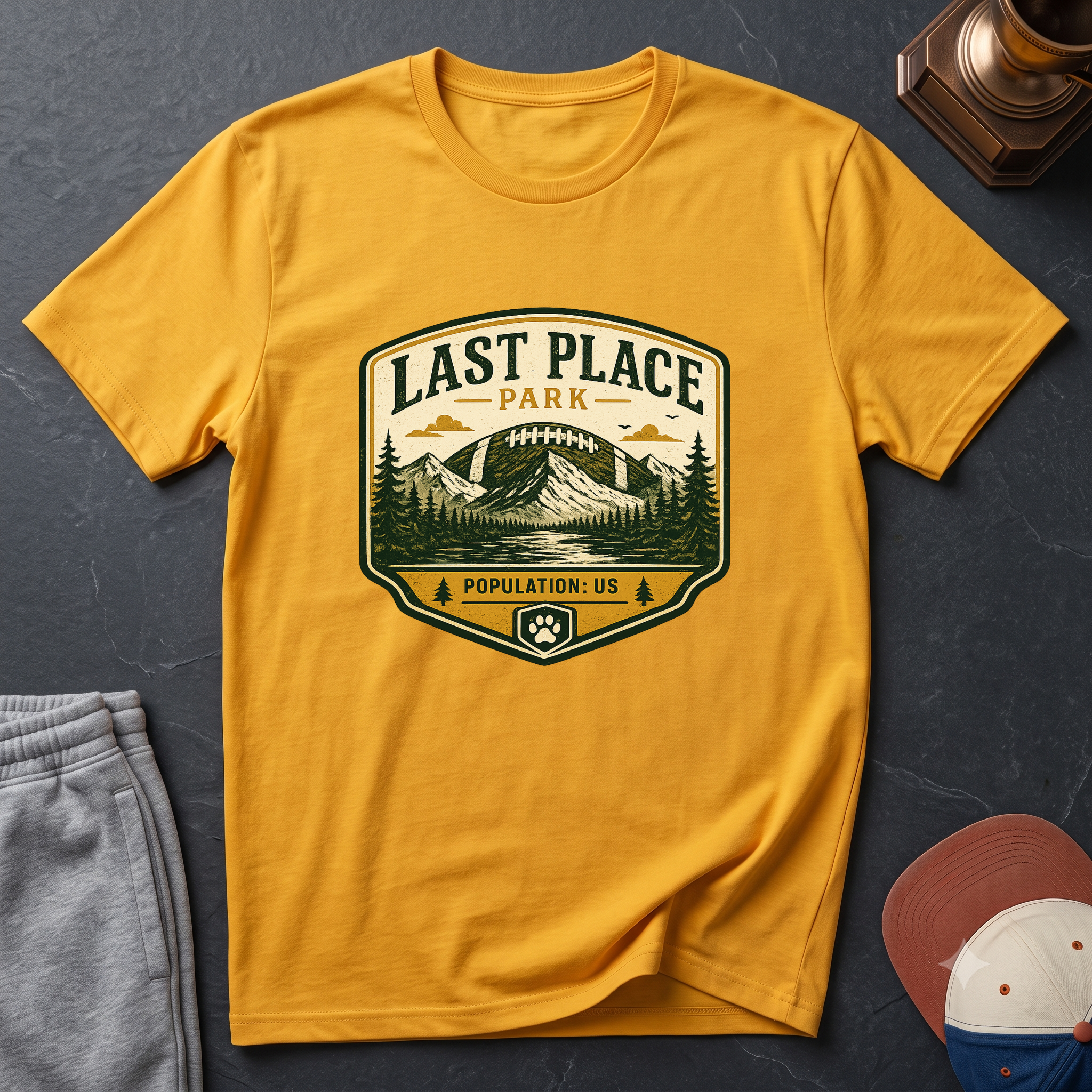 Last Place Park Fantasy Football T-Shirt — Retro Outdoor Adventure Graphic Tee