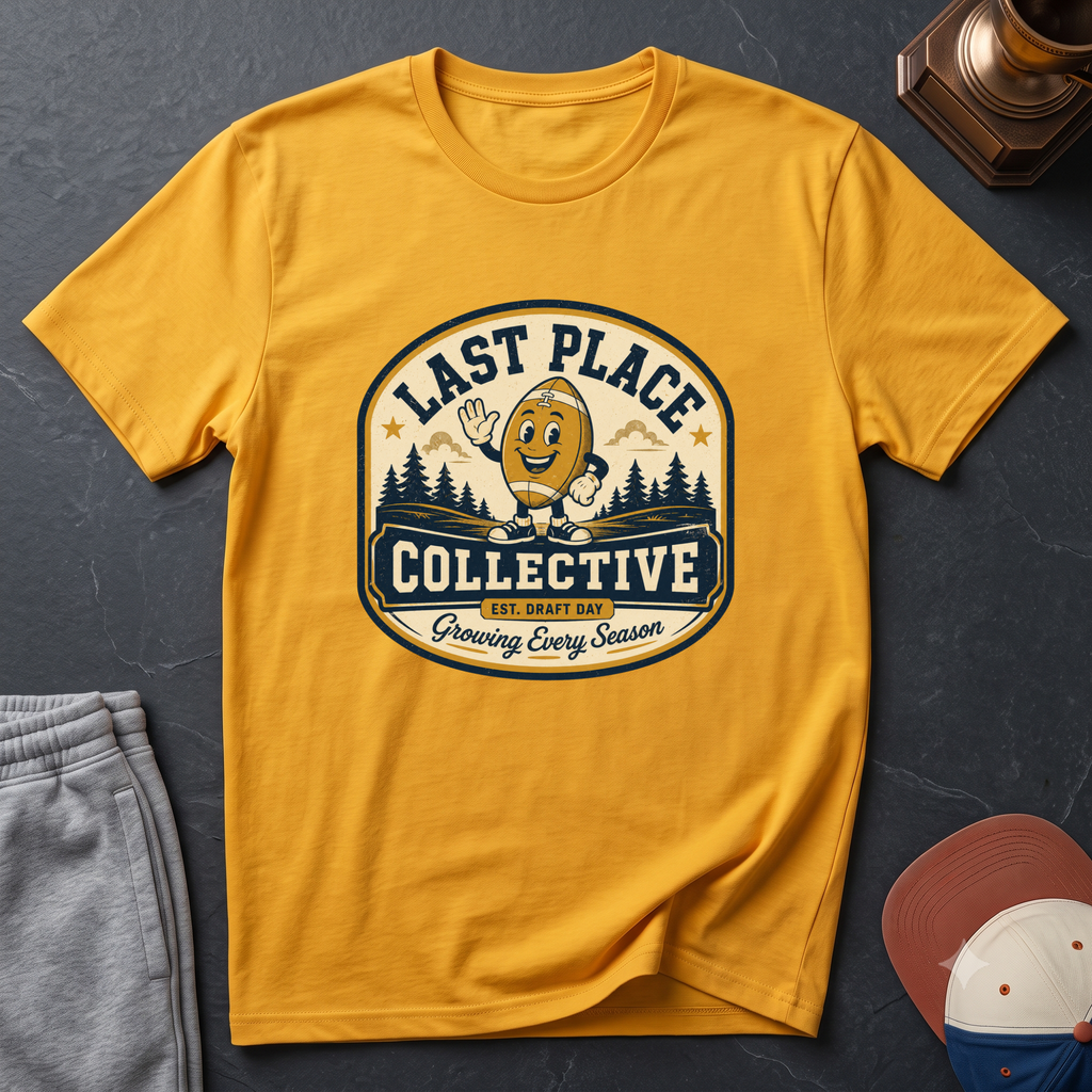 Last Place Collective Fantasy Football T-Shirt — Vintage Football Mascot Tee