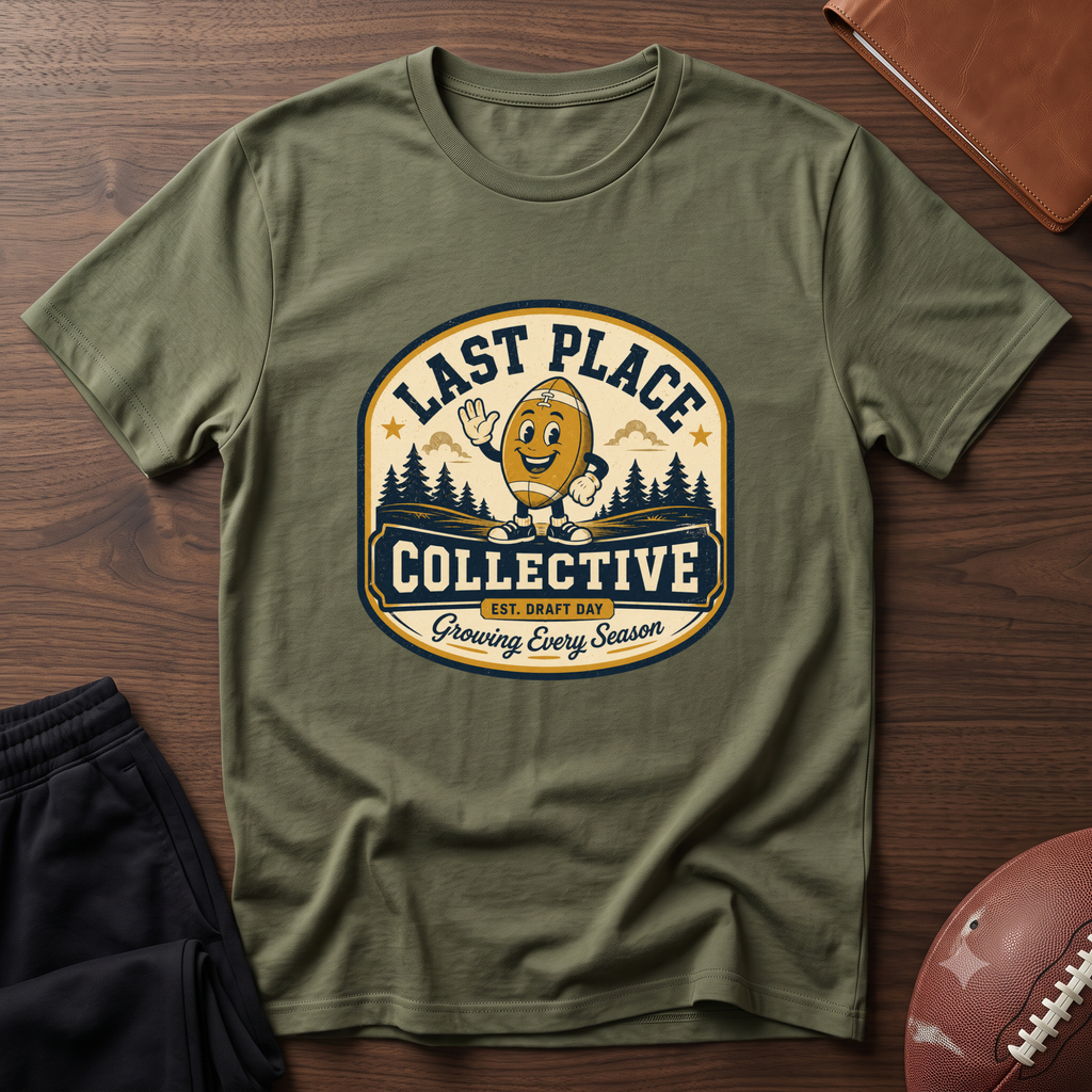 Last Place Collective Fantasy Football T-Shirt — Vintage Football Mascot Tee