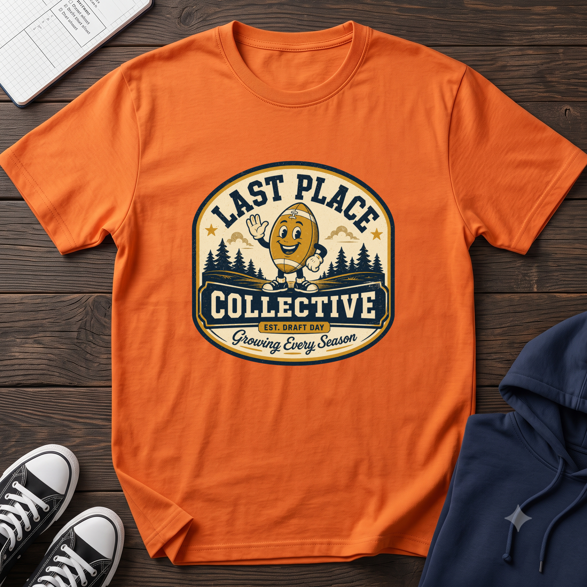Last Place Collective Fantasy Football T-Shirt — Vintage Football Mascot Tee