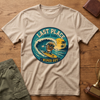 Last Place Surf Club Fantasy Football T-Shirt — Retro Wiped Out Surfing Graphic Tee