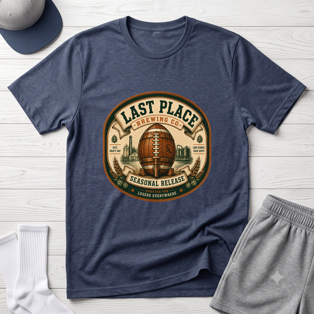 Last Place Brewing Co. Fantasy Football Badge T-Shirt