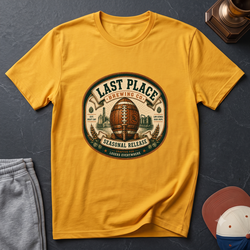 Last Place Brewing Co. Fantasy Football Badge T-Shirt