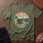 Last Place Beach Club Fantasy Football T-Shirt — Funny Retro Vacation Graphic Tee