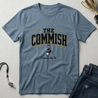 The Commish Fantasy Football T-Shirt — Vintage Referee / Whistle Coach Shirt