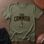 The Commish Fantasy Football T-Shirt — Vintage Referee / Whistle Coach Shirt