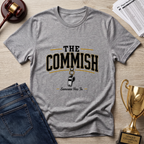 The Commish Fantasy Football T-Shirt — Vintage Referee / Whistle Coach Shirt