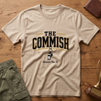 The Commish Fantasy Football T-Shirt — Vintage Referee / Whistle Coach Shirt