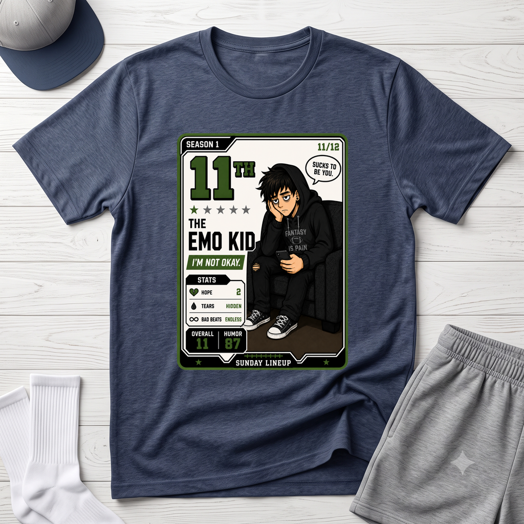 11th Place Fantasy football Emo Kid T‑Shirt