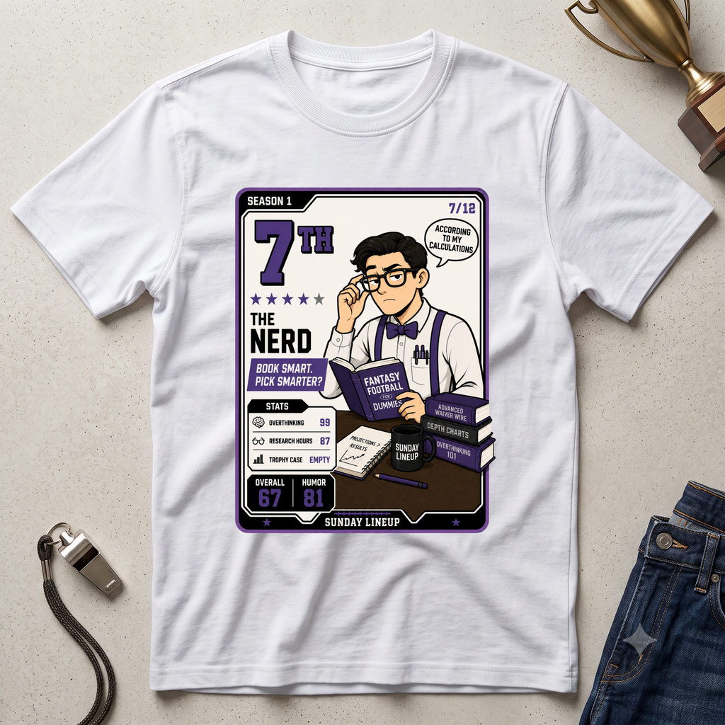 Fantasy Football 7th Place Nerd T-Shirt