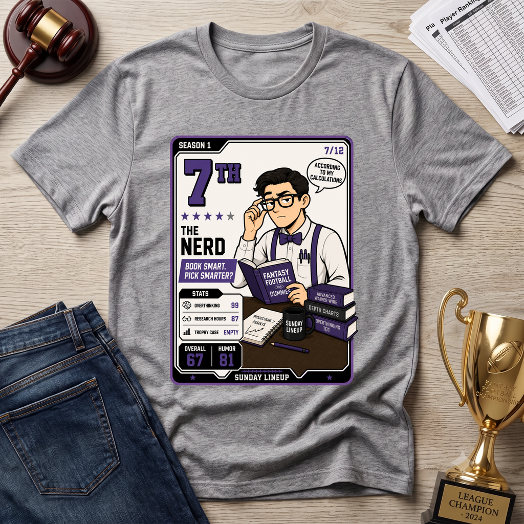 Fantasy Football 7th Place Nerd T-Shirt
