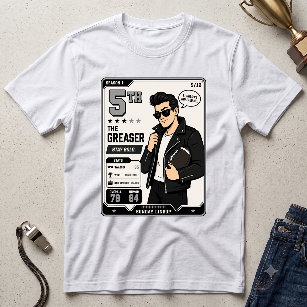 5th Place "The Greaser" Fantasy Football T-Shirt