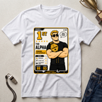 Alpha Champion Graphic T-Shirt — "1st The Alpha" Gaming Card Design Fantasy Football League