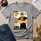 Alpha Champion Graphic T-Shirt — "1st The Alpha" Gaming Card Design Fantasy Football League