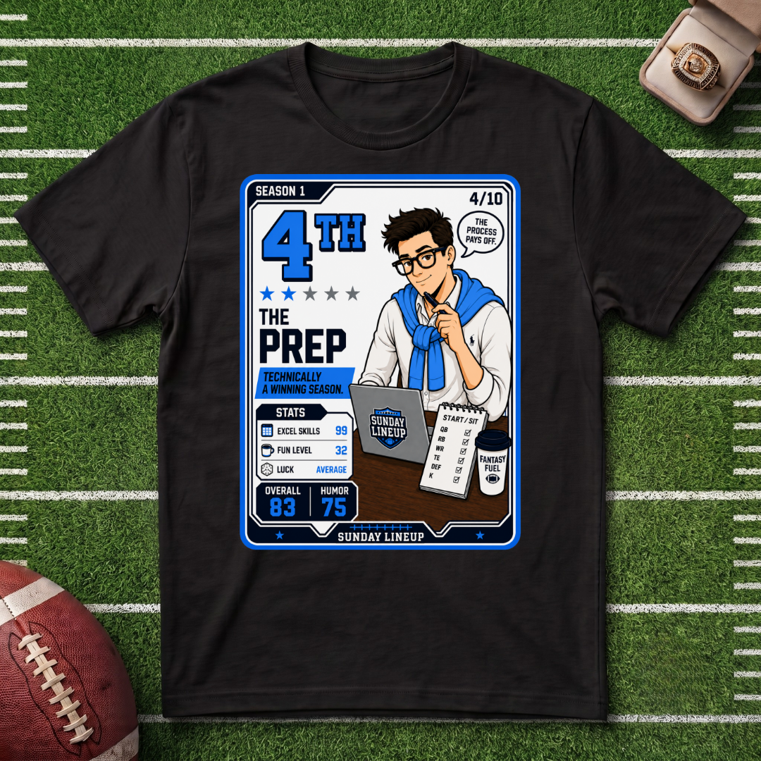 4th Place Fantasy Football League Series T-Shirt