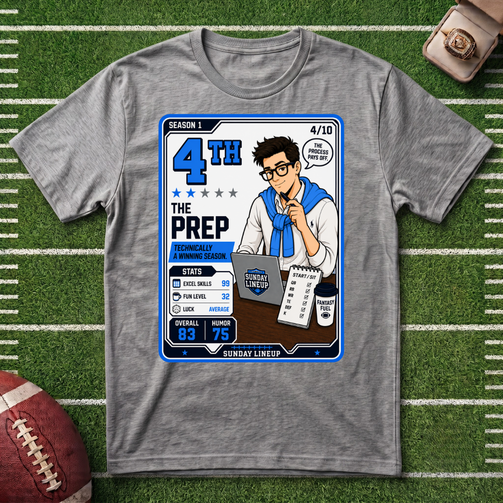 4th Place Fantasy Football League Series T-Shirt