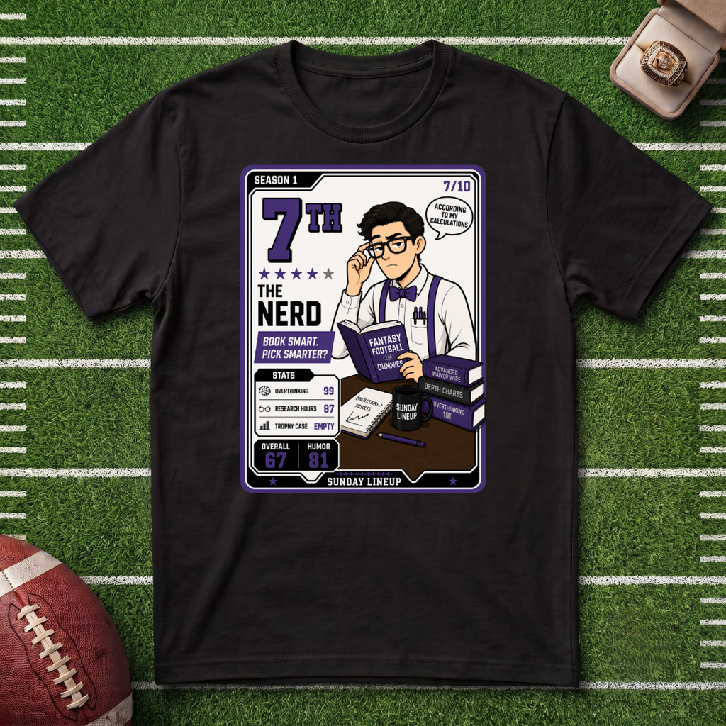 7th Place Fantasy Football Placement Series T-Shirt