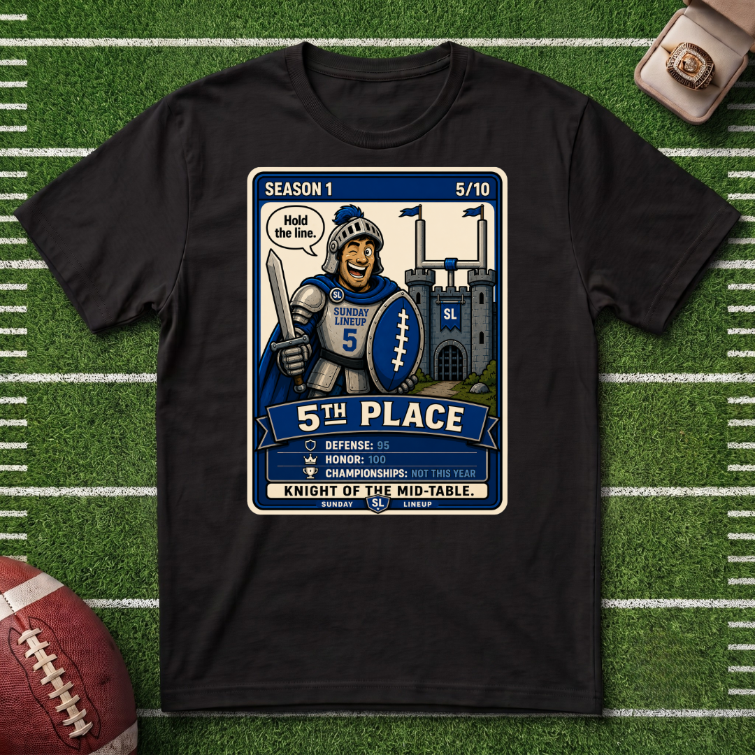 5th Place Knight Fantasy Football League Placement 5/10 T-Shirt