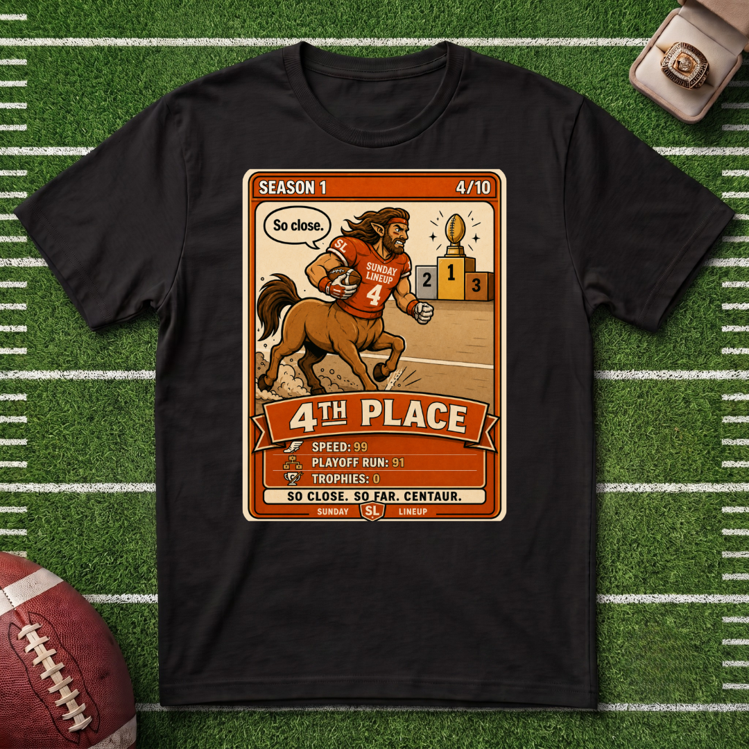 4th Place Centaur Fantasy Football League Placement 4/10 T-Shirt
