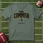 The Commish Fantasy Football Commissioner T-Shirt — Vintage Referee / Whistle Coach Shirt