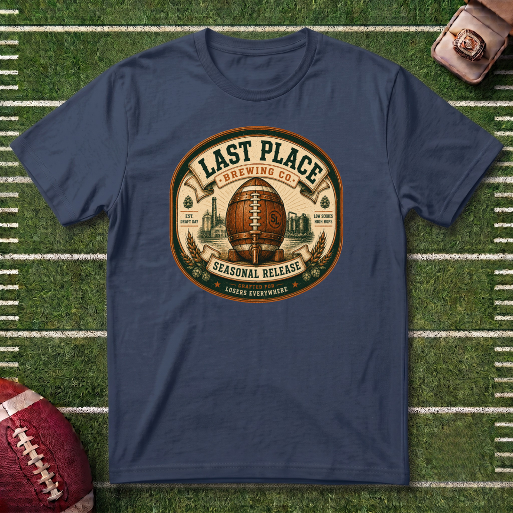 Last Place Brewing Co. Fantasy Football Badge T-Shirt