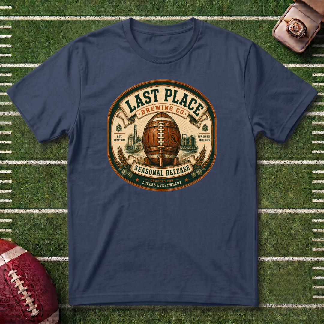 Last Place Brewing Co. Fantasy Football Badge T-Shirt