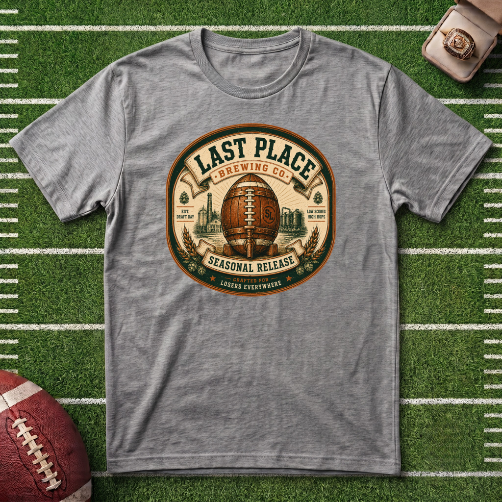 Last Place Brewing Co. Fantasy Football Badge T-Shirt