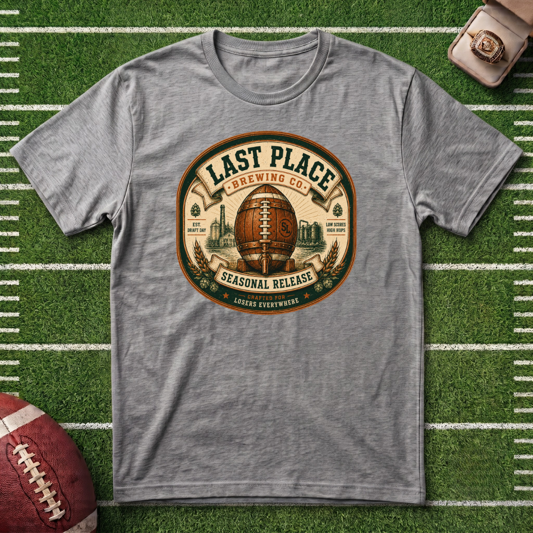 Last Place Brewing Co. Fantasy Football Badge T-Shirt