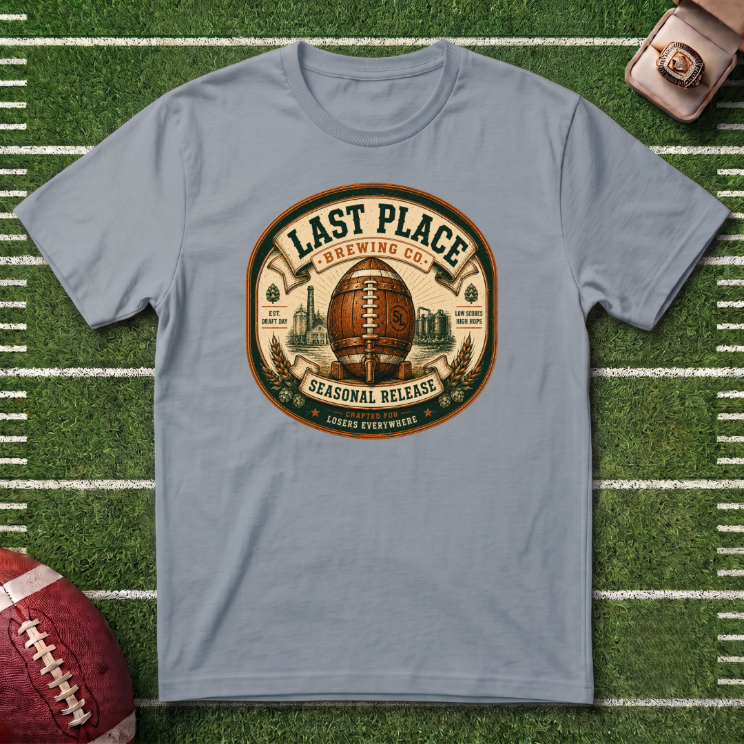 Last Place Brewing Co. Fantasy Football Badge T-Shirt