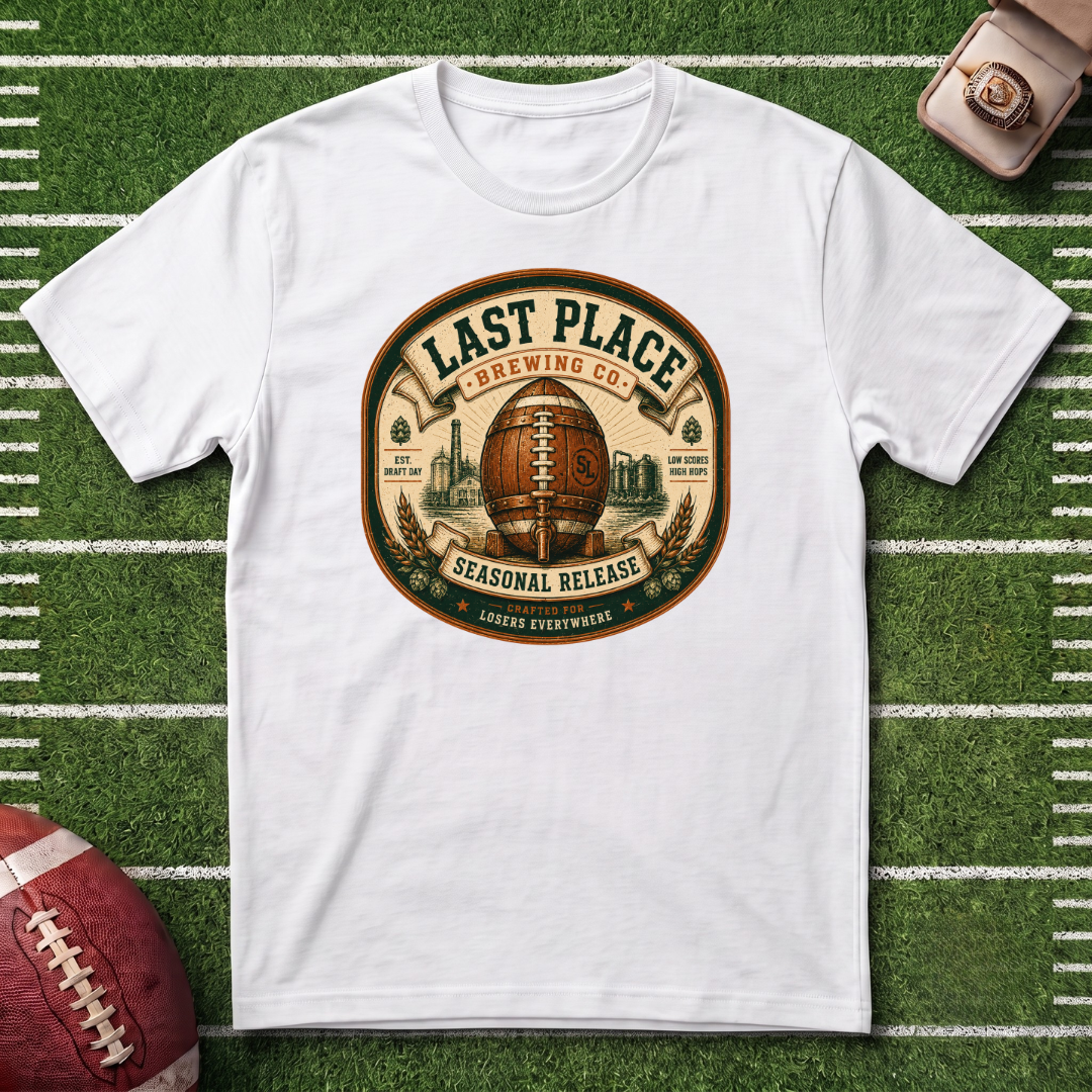 Last Place Brewing Co. Fantasy Football Badge T-Shirt