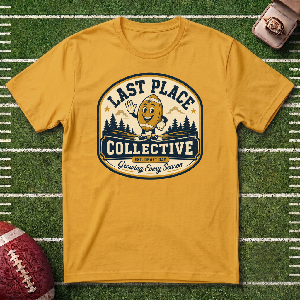 Last Place Collective Fantasy Football T-Shirt — Vintage Football Mascot Tee